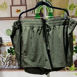 All in Motion Forest Green Active Shorts 3 X. Waist 25 rise 14 length 5.